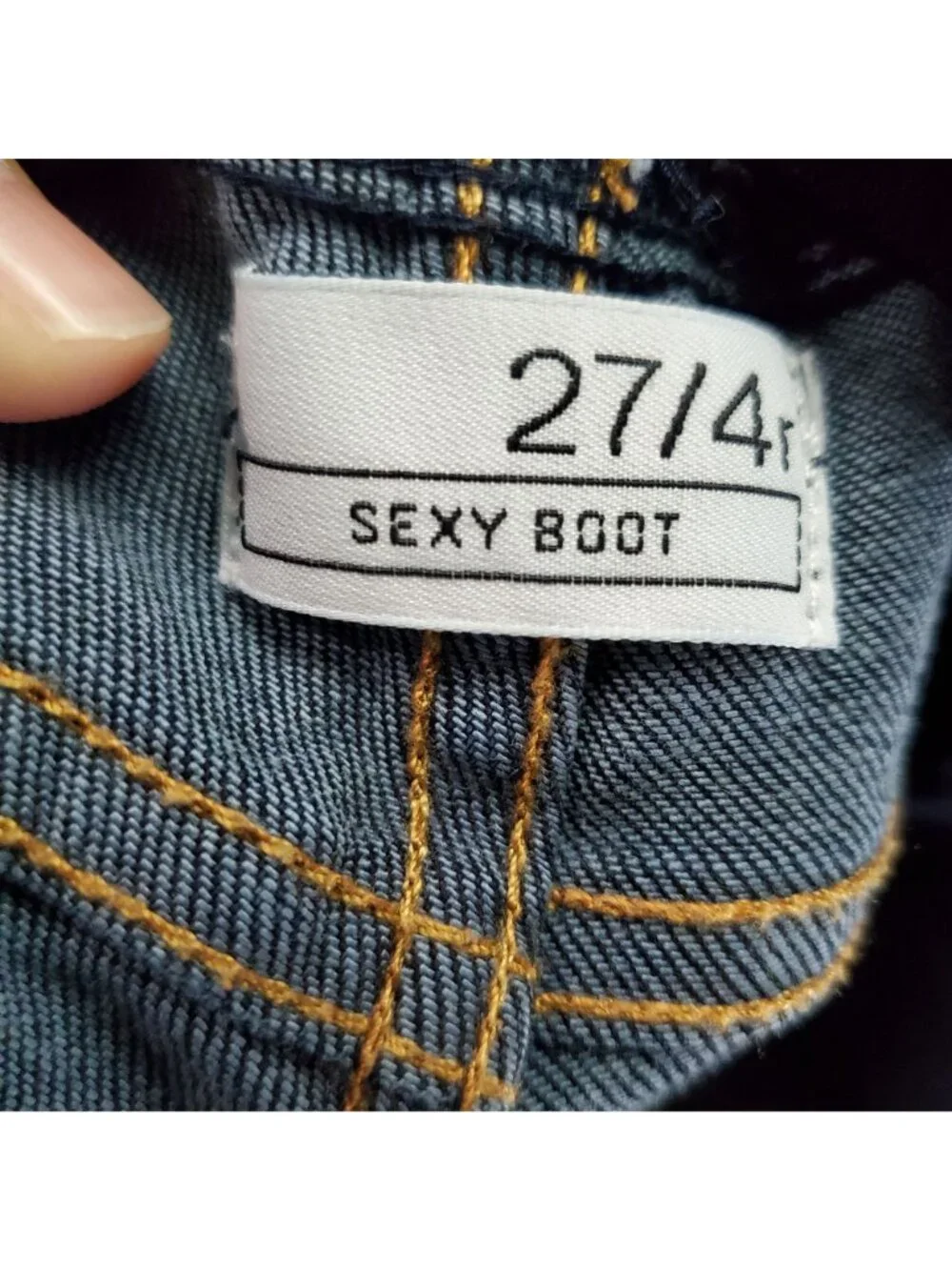 Gap Jeans Womens 27/4 Maternity Blue Sexy Boot Stretch Denim *Read* - Picture 2 of 10